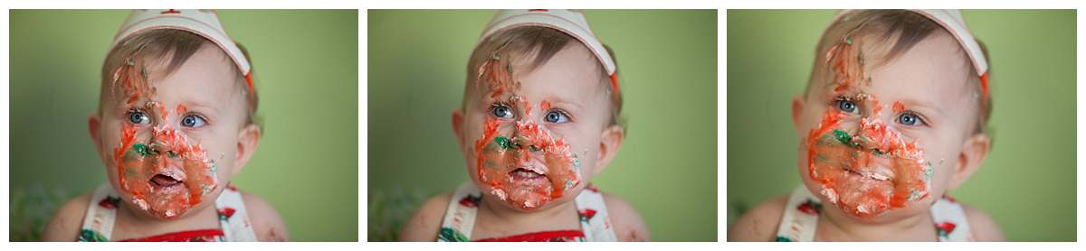 first birthday smash cake studio session port huron photographer