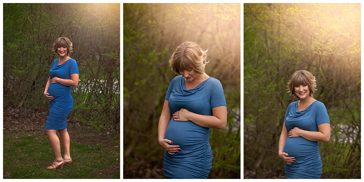Outdoor maternity photoshoot in port huron michigan