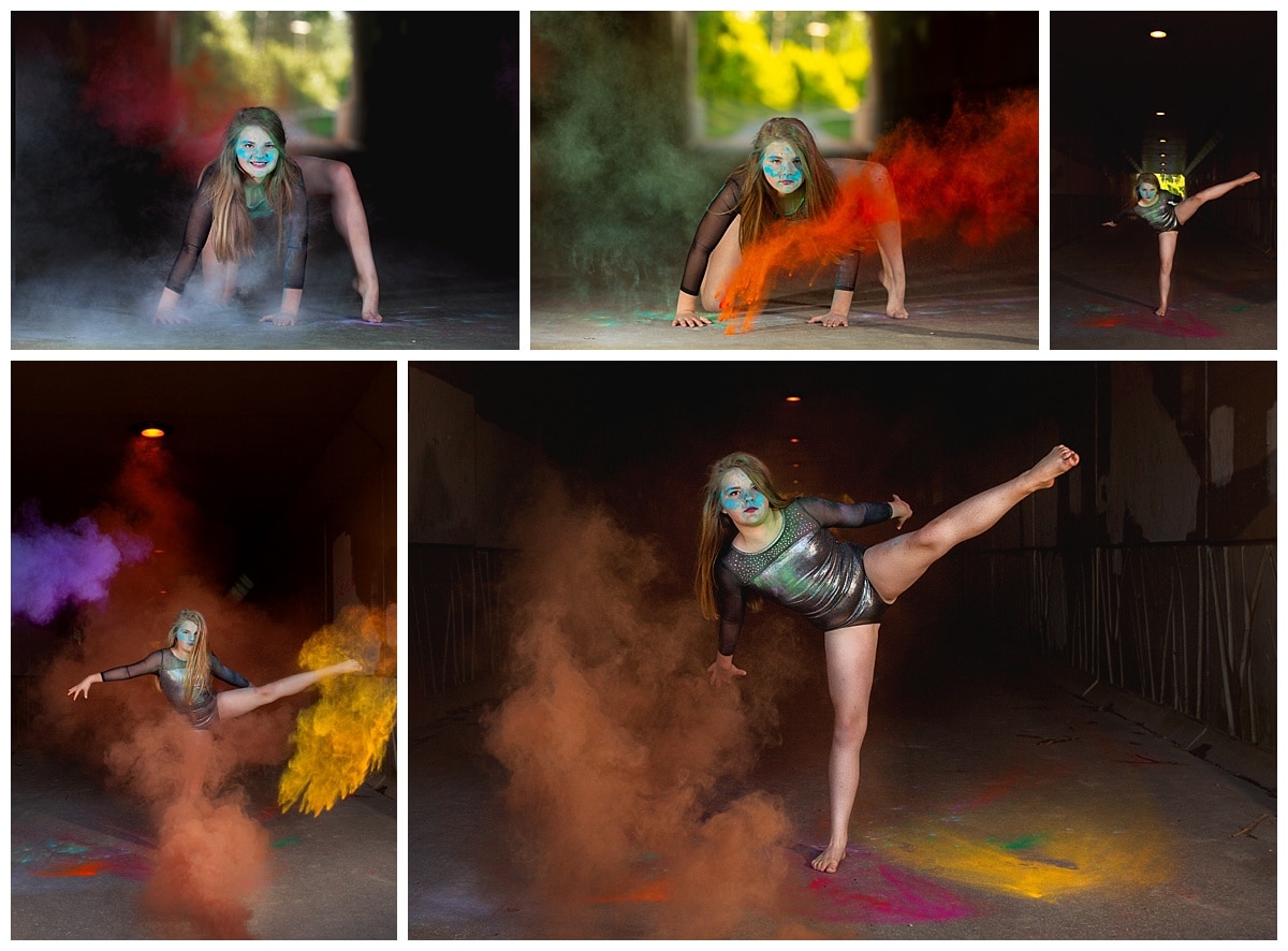 port huron creative dance paint powder photoshoot, ballerina photos