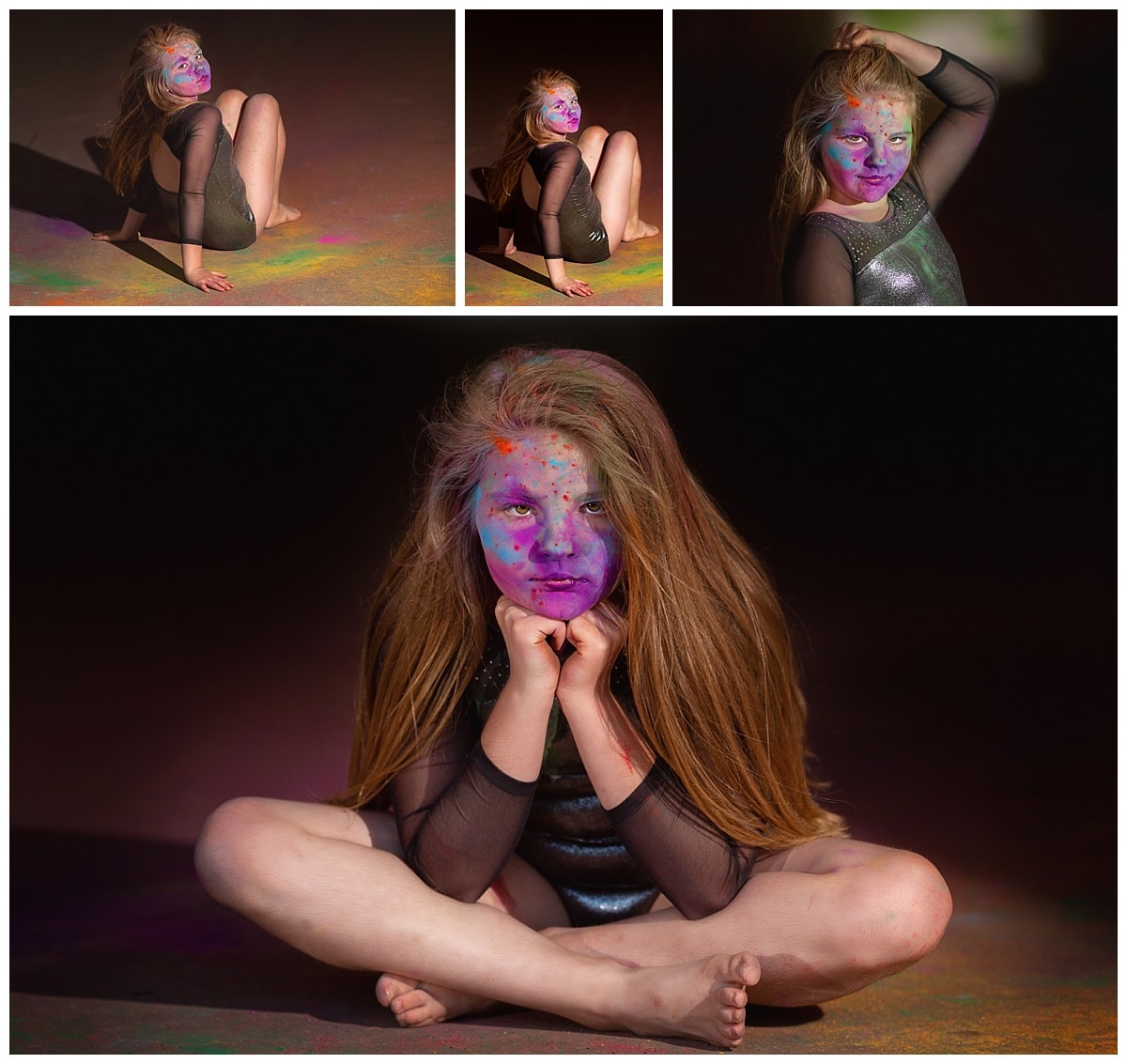 port huron creative dance paint powder photoshoot, ballerina photos
