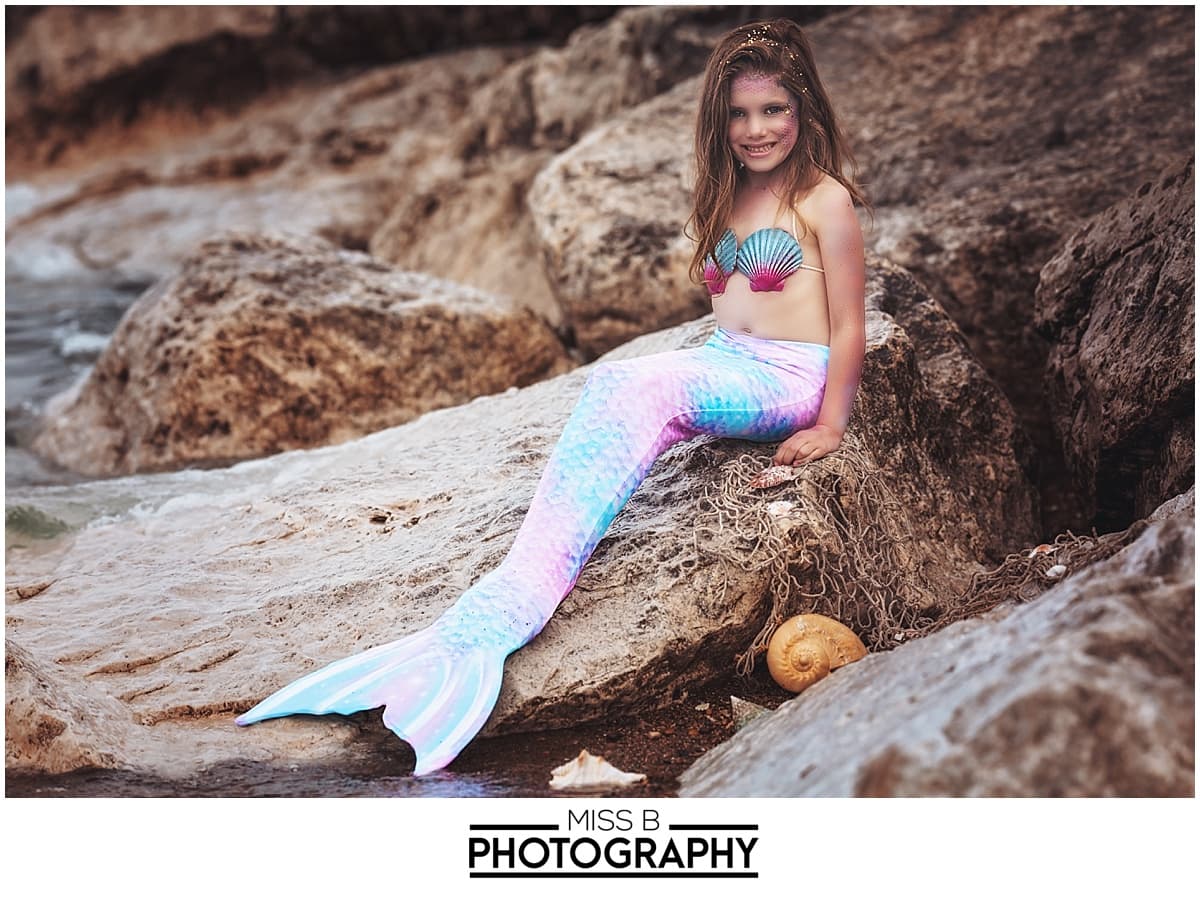 Mermaid photoshoot, port huron child photographer 
