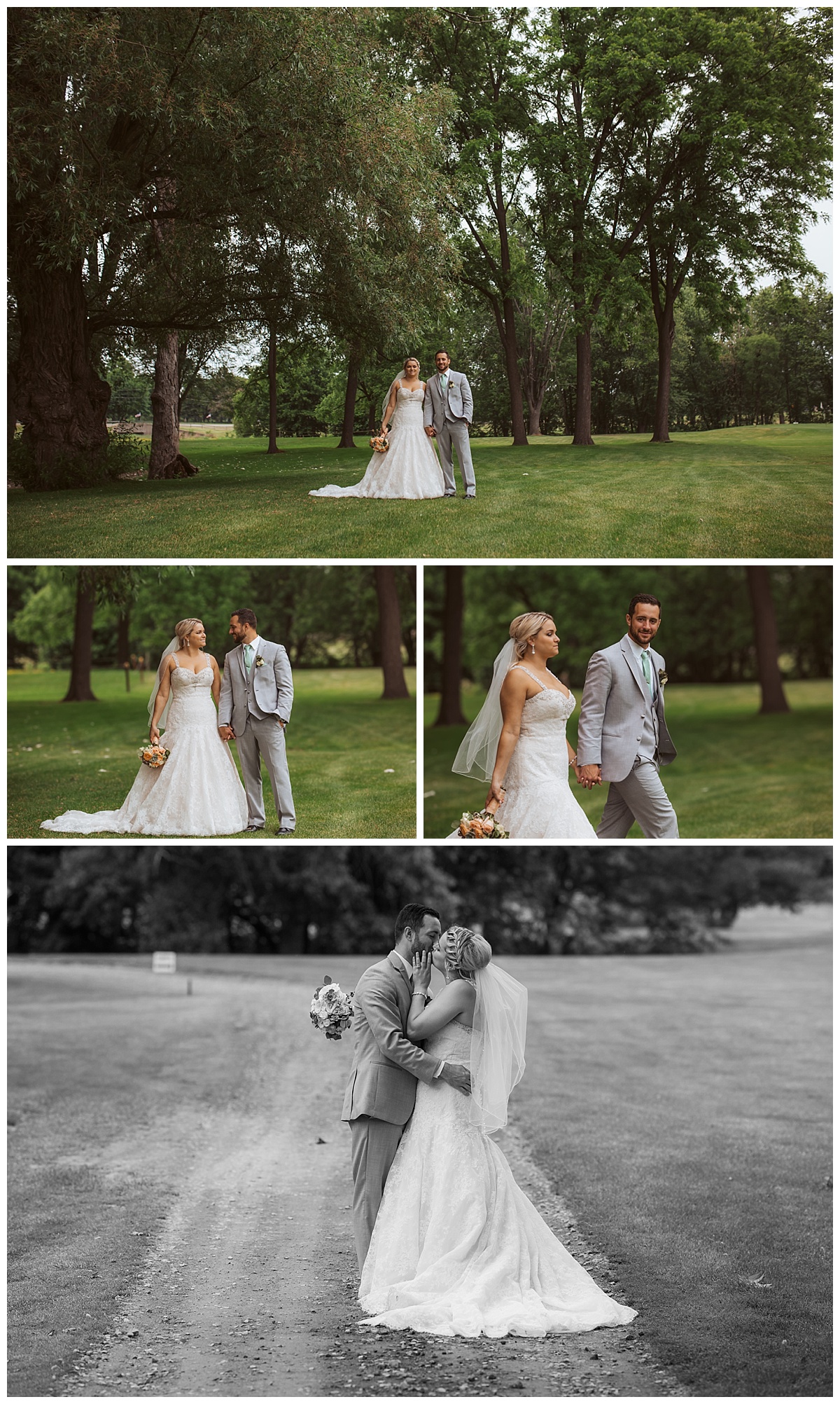 bride and groom at Fern Hill Country Club