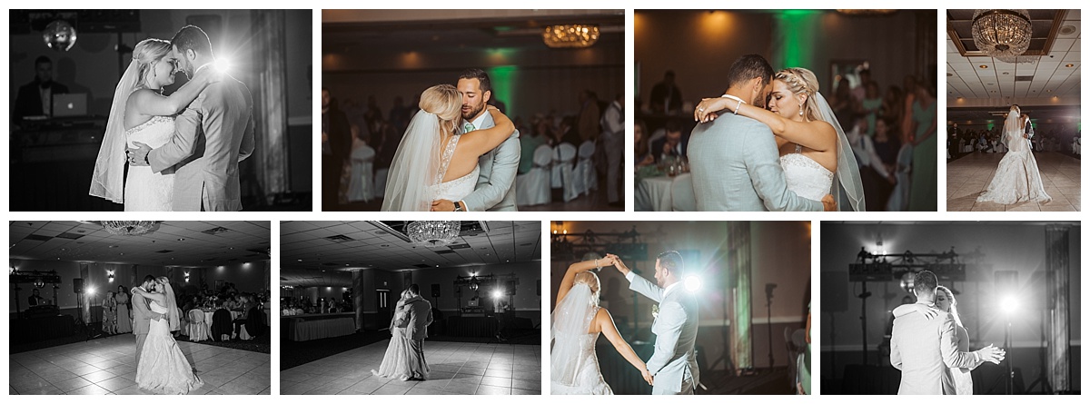 bride and groom reception at Fern Hill Country Club