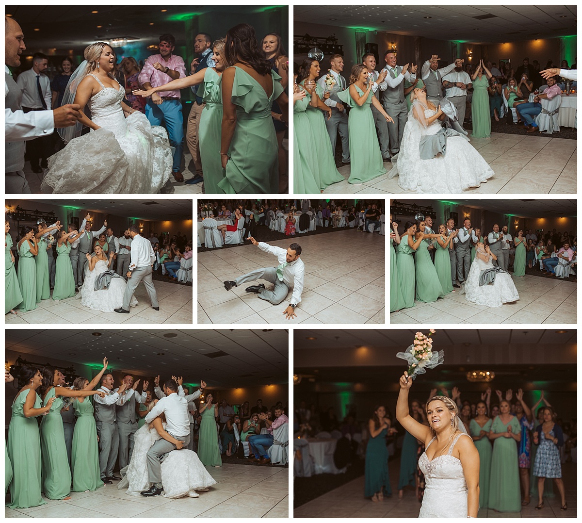 bride and groom reception at Fern Hill Country Club
