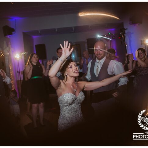 bride and groom dancing at reception in lexington michigan, michigan wedding photographer