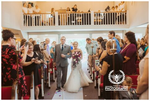 lexington michigan church wedding, bride walking down the aisle, port huron michigan wedding photographer
