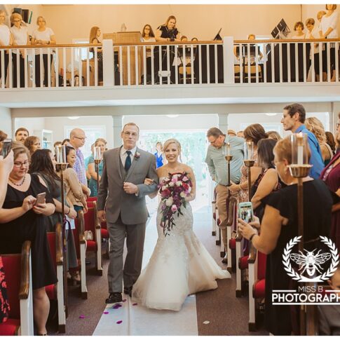 lexington michigan church wedding, bride walking down the aisle, port huron michigan wedding photographer