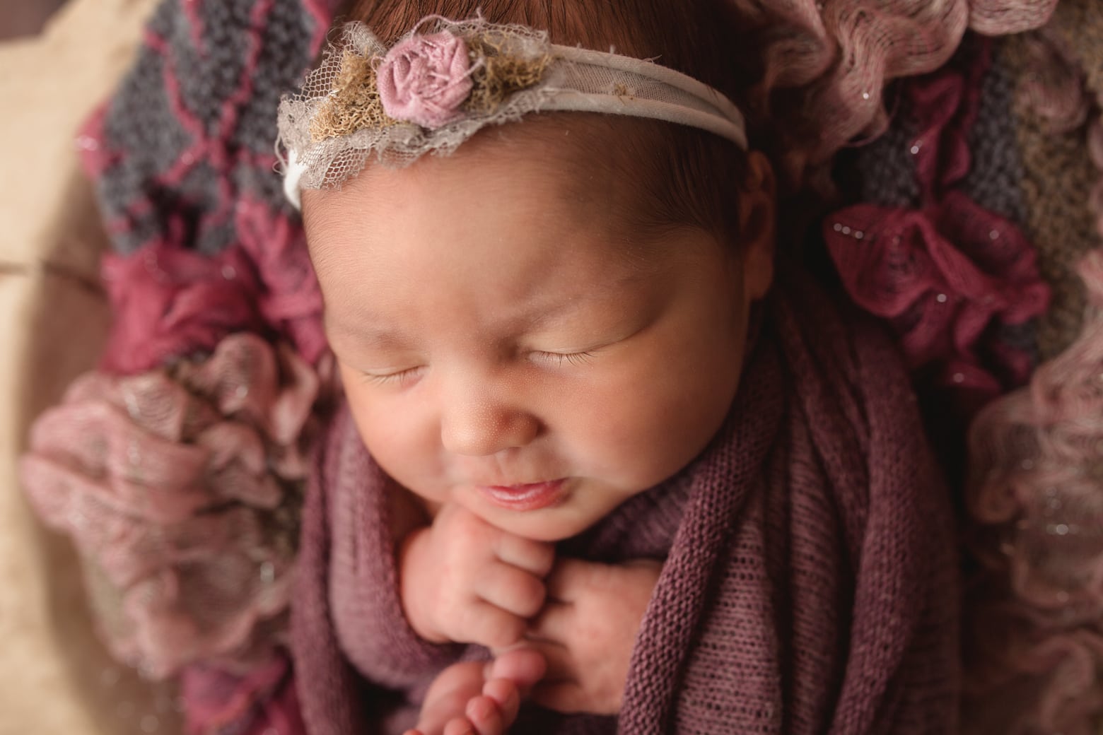 newborn baby girl, studio newborn photographer, posed newborn, port huron newborn photographer
