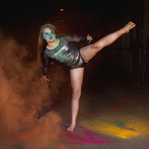 Creative dance photographer, paint powder photo, port huron dance photographer
